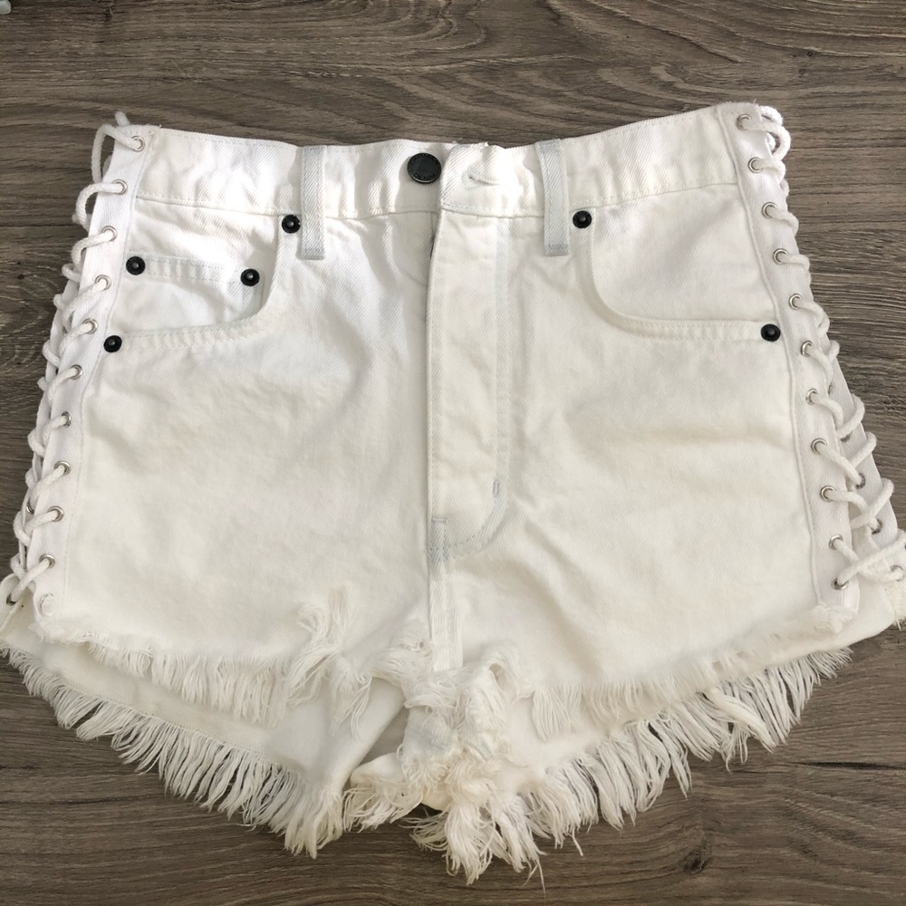 White Carmar Jean Shorts
